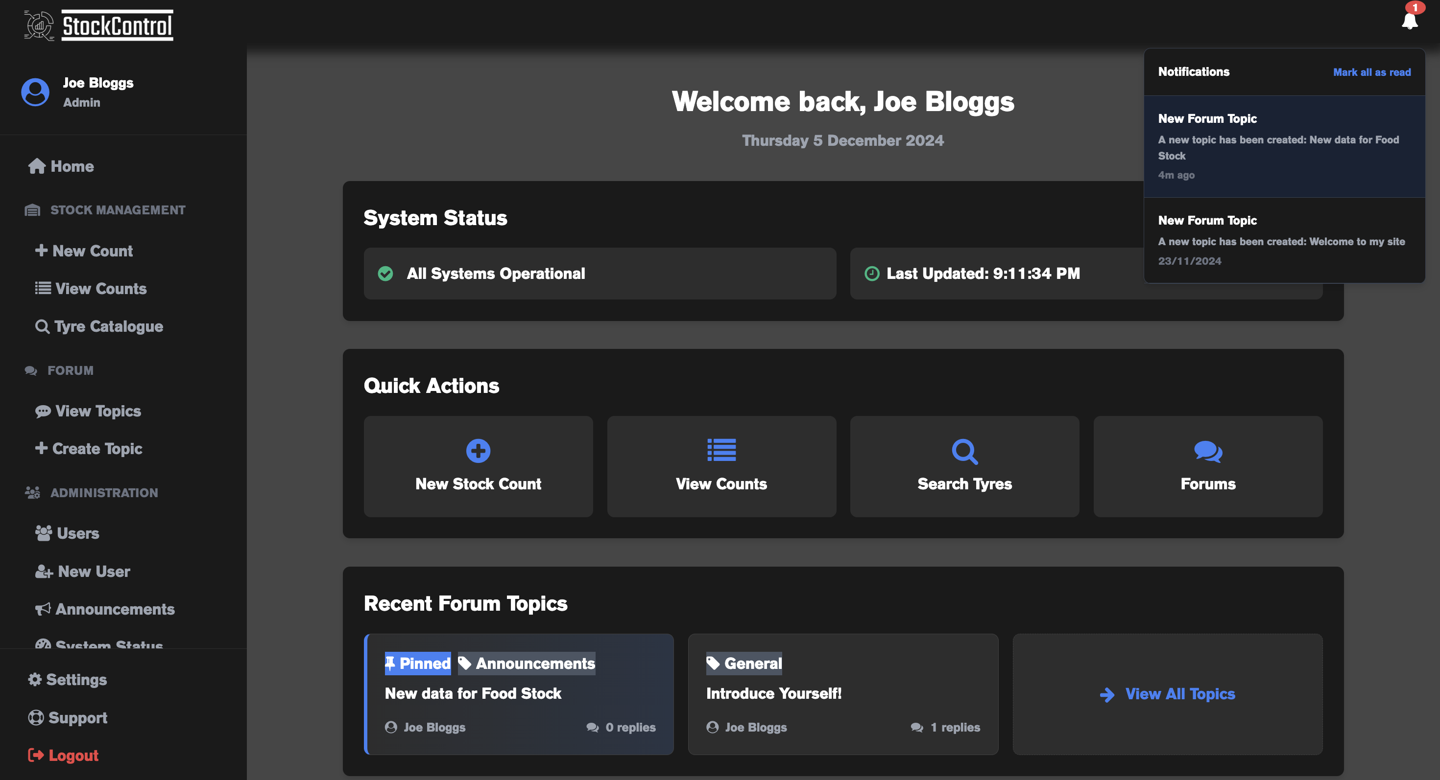 Dashboard Preview